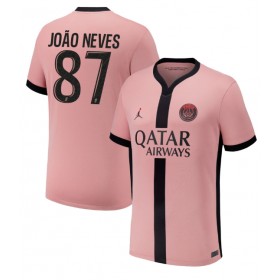 Paris Saint-Germain Joao Neves #87 Tredje skjorte 2024-25 Kortermet